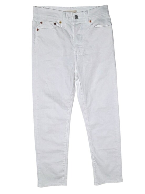Levi's Denim - Levi’s Wedgie Straight White Denim Button Fly Jeans Size 27